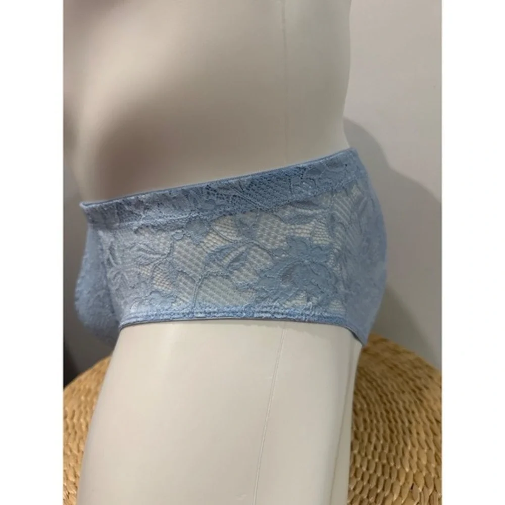 Cosabella Never Say Never Comfort Micro Brief Blue Diamond Lace Brief size L